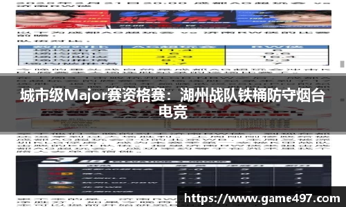 城市级Major赛资格赛：湖州战队铁桶防守烟台电竞
